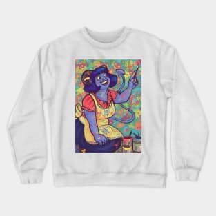 Jester painting Crewneck Sweatshirt